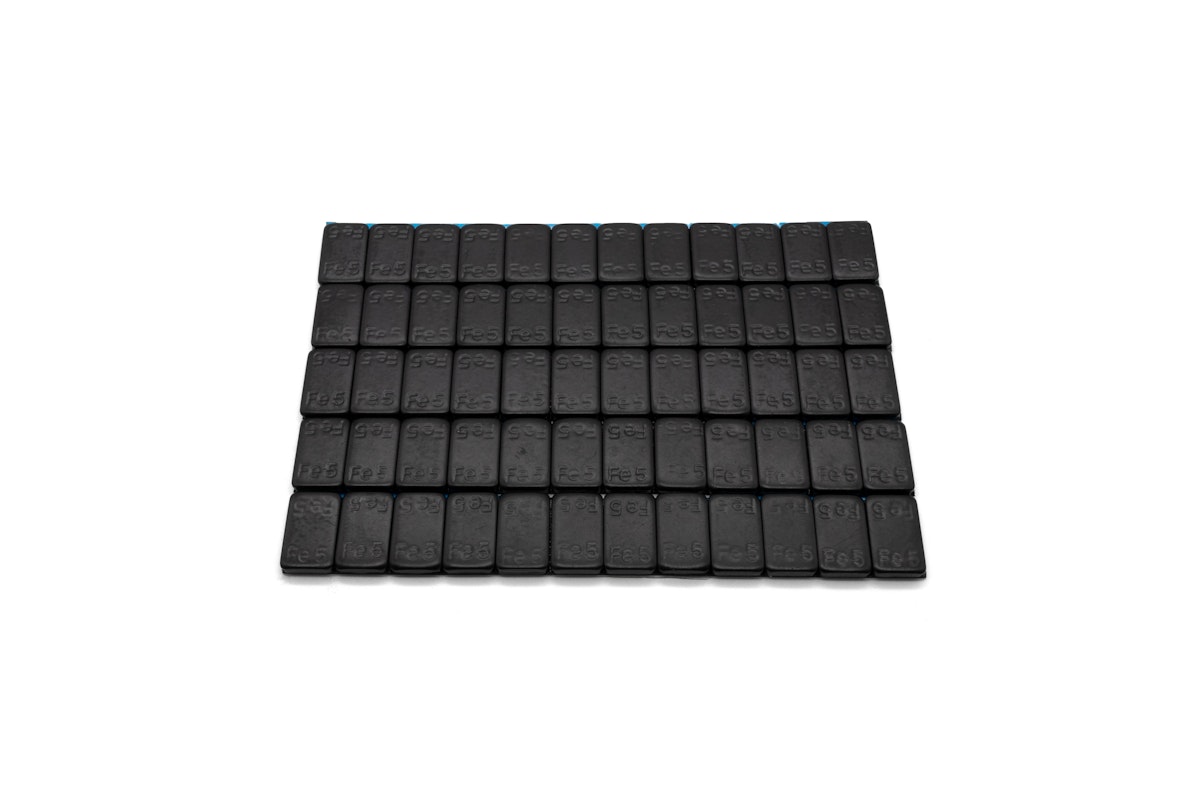 BTR Stahl-Klebegewichte Schwarz 5x60 g von BTR