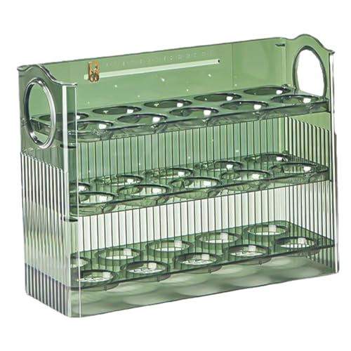 Eierhalter für Kühlschrank, 3-lagiger Eierhalter, 3-lagiges Design, langlebige Eierbox, 30 Eierbehälter, einfach zu bedienen, für Küchenregal Kühlschrank, von maxal