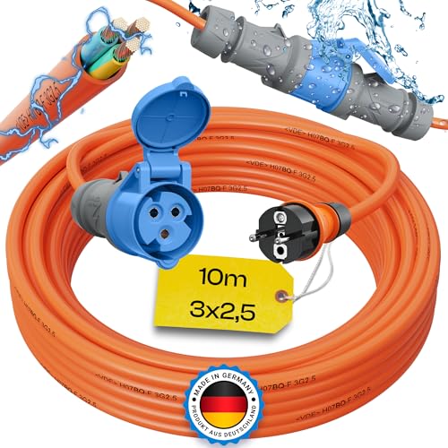 maxgo 10m Camping Adapter Schuko Auf CEE 230v 16a 3x2,5 H07BQ-F Stromadapter Stromkabel Landstromanschluss Adapterkabel Verlängerungskabel Kabel Wohnmobil Schukostecker Mennekes Campingkupplung maxgo 10m Camping Adapter Schuko Auf CEE 230v 16a 3x2,5 H07BQ-F Stromadapter Stromkabel Landstromanschluss Adapterkabel Verlängerungskabel Kabel Wohnmobil Schukostecker Mennekes Campingkupplung von maxgo