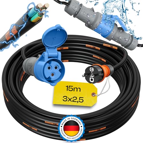 maxgo 15m Camping Adapter Schuko Auf CEE 230v 16a 3x2,5 TITANEX Stromadapter Stromkabel Landstromanschluss Adapterkabel Verlängerungskabel Kabel Wohnmobil Schukostecker Mennekes Campingkupplung maxgo 15m Camping Adapter Schuko Auf CEE 230v 16a 3x2,5 TITANEX Stromadapter Stromkabel Landstromanschluss Adapterkabel Verlängerungskabel Kabel Wohnmobil Schukostecker Mennekes Campingkupplung von maxgo