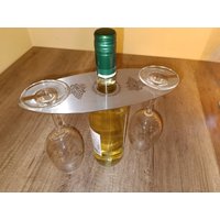 Weinglashalter Für 2 Gläser Aus Edelstahl von maxigrill