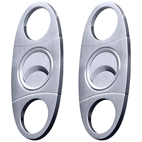 Cigar Cutter 2pcs/Pack, max. Edelstahl Super scharfe Planschneider mit doppelten klingen perfekt für Robustos und Churchill Zigarren. Cigar Cutter 2pcs/Pack, max. Edelstahl Super scharfe Planschneider mit doppelten klingen perfekt für Robustos und Churchill Zigarren. von maxin