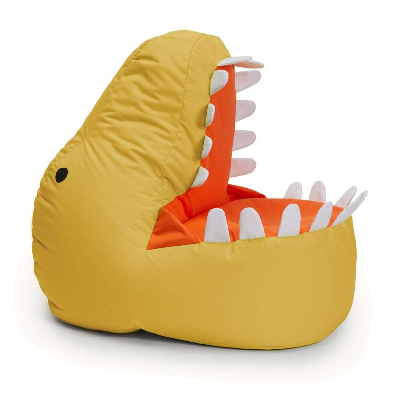 Kindersitzsack Animal Line Dino (270 L)  - indoor & outdoor - Senfgelb von LUMALAND