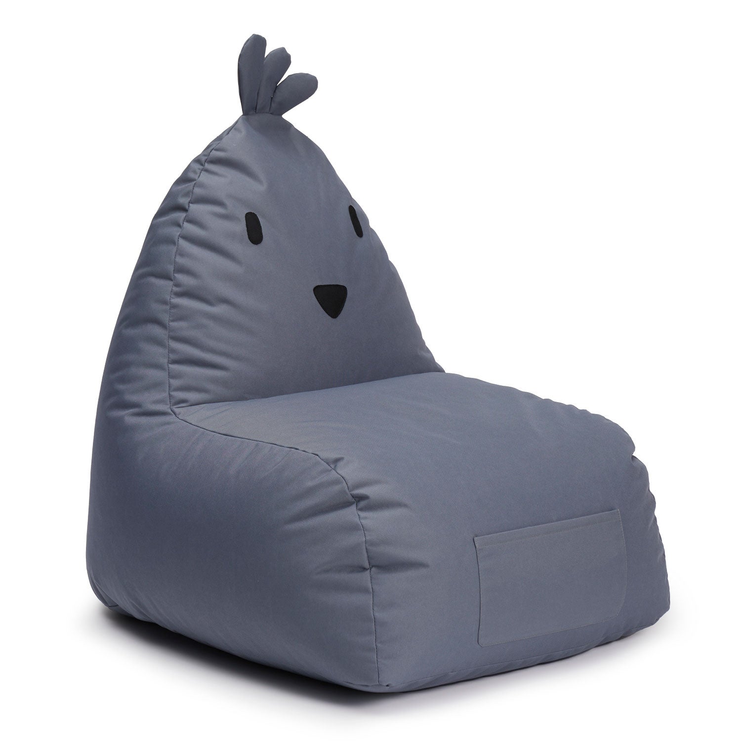 Kindersitzsack Animal Line Chick (200 L) - indoor & outdoor - Stahlgrau von LUMALAND