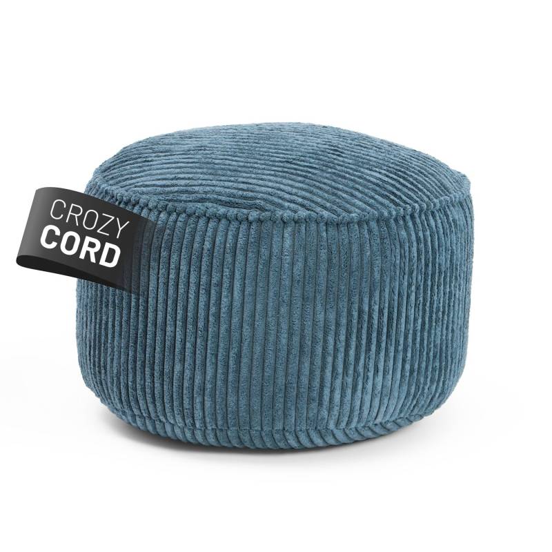 Sitzsack Pouf aus der Cord-Reihe - Navyblau von LUMALAND