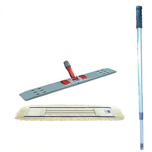 maxxi4you Wischmopp Set Premium mit Teleskopstiel 80 cm inkl. 1 x Wischmopp Baumwolle von maxxi4you
