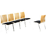 mayer sitzmöbel Stapelstuhl Stoff Schwarz 2118 530 x 540 x 830 mm 2 Stück von mayer sitzmöbel