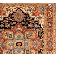 9 X 12 Vintage Design Top Qualität Veg Dye Indo Serapi Teppich Dekorative Hand Geknüpft Einzigartiger Orientteppich von maymayrugs