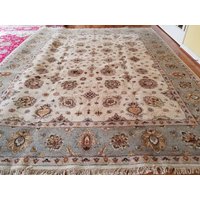 Vintage Design Feiner Hochwertiger Peshawar Oushak Teppich Dekorativer Handgeknüpfter von maymayrugs