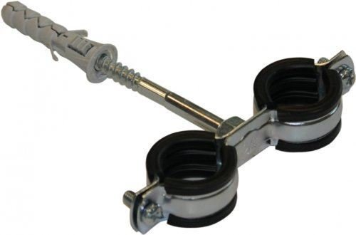 Anti Vibration Doppel-Metall-Rohrschellen Schellen Gummi für 32-37mm Rohre (1"bsp) ausgekleidet von mc goodwork