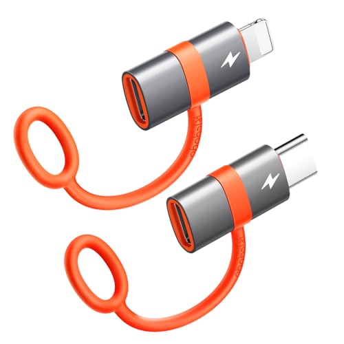 USB-C auf Lightning Adapter 36W + Lightning auf USB-C Adapter 60W - 2 Stück Schnellladung und Datenübertragung Kompatibel Mit iPhone 15/14/13/12, MacBook von mcdodo