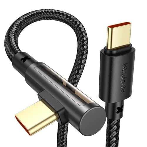 mcdodo 100W Typ-C zu Typ-C 90 Grad Transparentes Datenkabel 1.2m mcdodo 100W Typ-C zu Typ-C 90 Grad Transparentes Datenkabel 1.2m von mcdodo