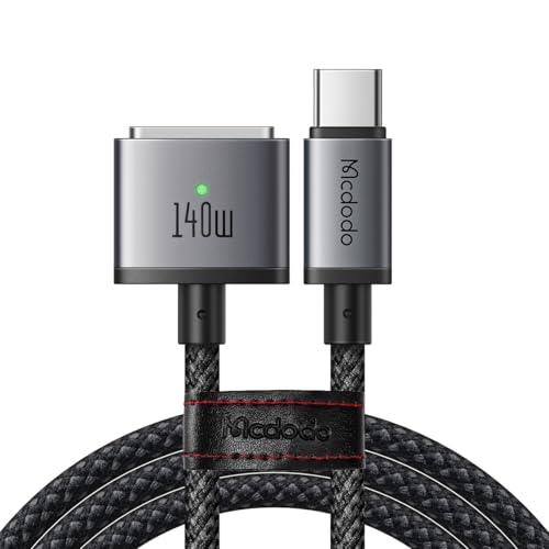 mcdodo USB C auf Magsafe 3 Ladekabel 140W Typ C auf Magnetic 3 Ladekabel 2M Schnelllade kompatibel mit MacBook Pro 2021 M1 Pro, MacBook Air 2022 M2, MacBook Pro 2023 M2 Pro von mcdodo