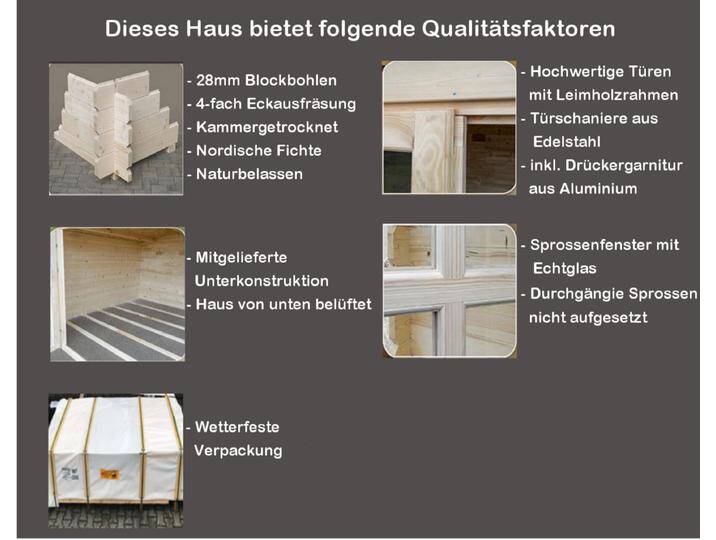 Gartenhaus Paris 250 x 220 cm mit Imprägnierung in Anthrazit von mcgarden24