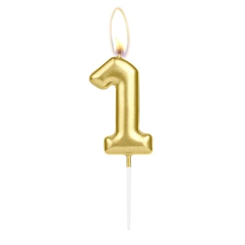 Sparkling Light Golden 1. Geburtstag Zahl Kerze Goldene Zahl 1 Kuchen Kerze Geburtstag Kuchen Topper Cupcake Mädchen Junge Hochzeitstag Dekoration Sparkling Light Golden 1. Geburtstag Zahl Kerze Goldene Zahl 1 Kuchen Kerze Geburtstag Kuchen Topper Cupcake Mädchen Junge Hochzeitstag Dekoration von mciskin
