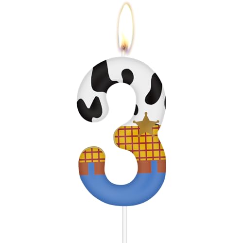 Spielzeug Geburtstagskerzen, Geschichte Nummer 3 Kerzen für Kuchen, Cowboys 3rd Geburtstag Kuchen Kerzen, Blaue Geschichte Thema Kerzen für Mädchen Jungen Spielzeug Spiel Geburtstagsparty Dekorationen Spielzeug Geburtstagskerzen, Geschichte Nummer 3 Kerzen für Kuchen, Cowboys 3rd Geburtstag Kuchen Kerzen, Blaue Geschichte Thema Kerzen für Mädchen Jungen Spielzeug Spiel Geburtstagsparty Dekorationen von mciskin