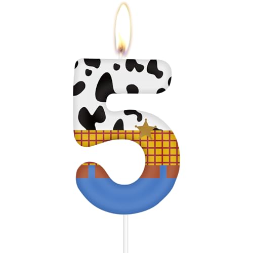 Spielzeug Geburtstagskerzen, Geschichte Nummer 5 Kerzen für Kuchen, Cowboys 5th Geburtstag Kuchen Kerzen, Blaue Geschichte Thema Kerzen für Mädchen Jungen Spielzeug Spiel Geburtstagsparty Dekorationen Spielzeug Geburtstagskerzen, Geschichte Nummer 5 Kerzen für Kuchen, Cowboys 5th Geburtstag Kuchen Kerzen, Blaue Geschichte Thema Kerzen für Mädchen Jungen Spielzeug Spiel Geburtstagsparty Dekorationen von mciskin