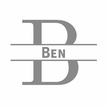 Türaufkleber mit Namen - Ben - Anthrazit von mcliving