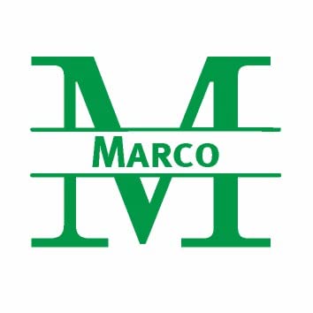Türaufkleber mit Namen - Marco - Grün von mcliving