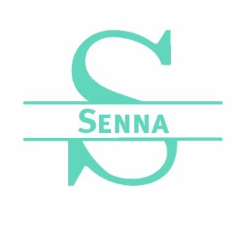 Türaufkleber mit Namen - Senna - Minze von mcliving