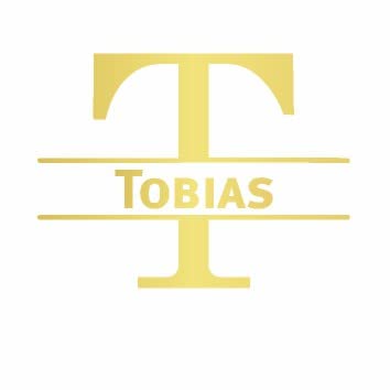 Türaufkleber mit Namen - Tobias - Gold von mcliving