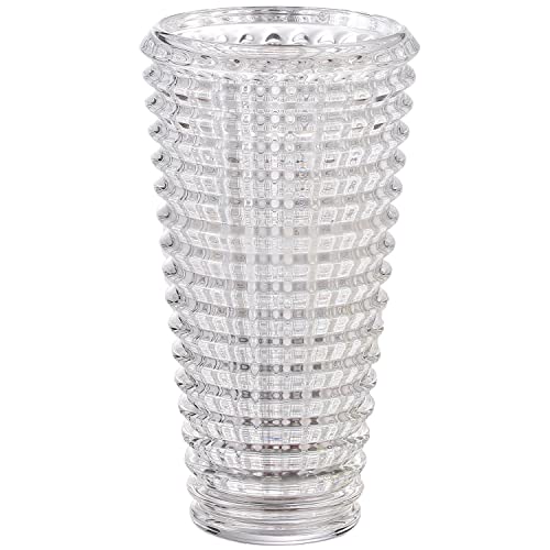 Kristallvase, Glasvase, Klare Vase, Moderne Vase, Dekorative Vase, Glaszylindervase, Große Glasvase, Blumenvase für Wohnzimmer, Schlafzimmer, Küche, Esstisch, Eingang, Kaminsims, Regal, Hochzeit von mcmcncuiu