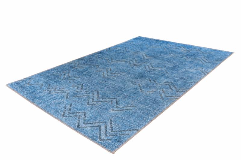 Antique 325 Blau Teppich | Flachflor | 80 x 150 cm | Teppich von me gusta