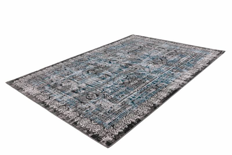 Ariya 525 Blau 80cm x 150cm | Teppich | Flachflor von me gusta