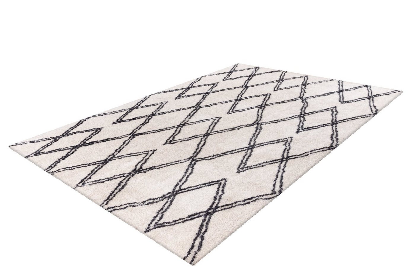 Teppich Orlando 325, me gusta, rechteckig, Höhe: 27 mm, Weicher Hochflorteppich, dezent gestaltet,Fußbodenheizung geeignet von me gusta
