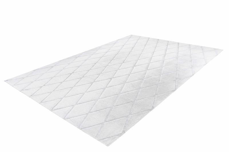 Vivica 225 Weiß / Graublau 80cm x 250cm von me gusta