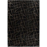 Teppich Schwarz / Gold 200cm x 290cm von me gusta