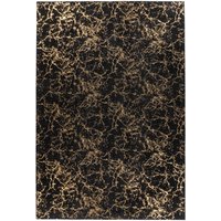 Teppich Schwarz / Gold 80cm x 150cm von me gusta