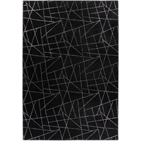 me gusta Teppich Schwarz / Silber 120cm x 170cm von me gusta