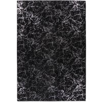 me gusta Teppich Schwarz / Silber 120cm x 170cm von me gusta