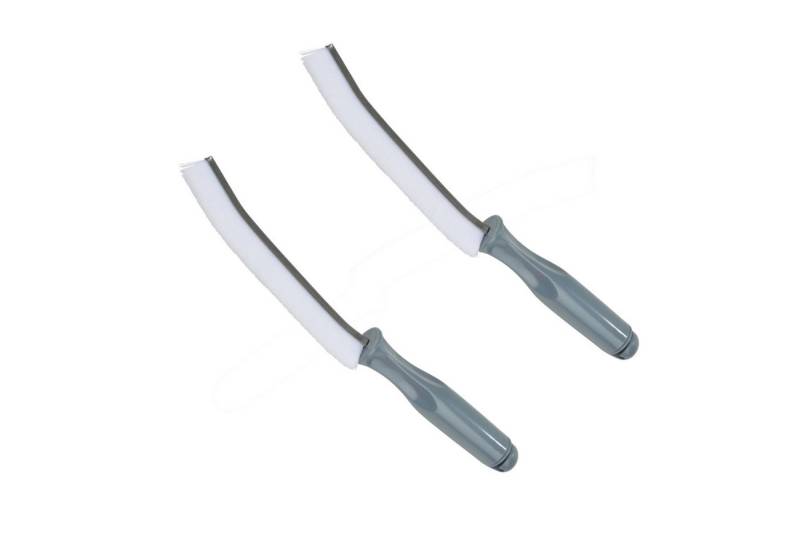 meberg Fugenbürste 2er Set Kunststoff schwarz 27 cm Reinigungsbürsten für Fugen, (Spaltreinigungsbürste, Fugenbürstenset Bürstenset), Bad & Küche Fugenreinigungsbürste Eckenbürste von meberg