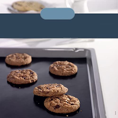 meberg NOSBL01 Dauerbackfolie eckig 33 x 36 cm wiederverwendbar Backpapier-Zuschnitt antihaftbeschichtet Backfolie zuschneidbar Backunterlage (1 Stück) von meberg