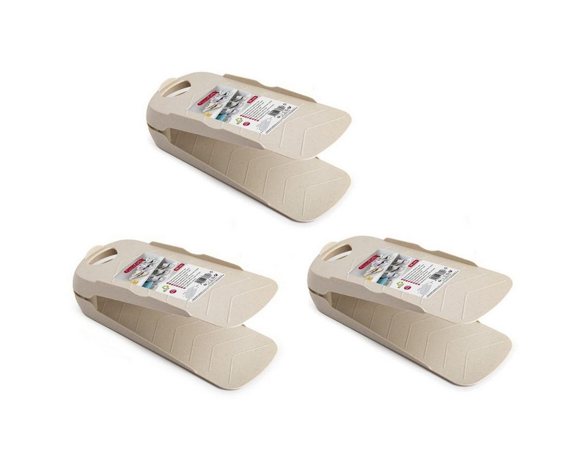 meberg Schuhregal Schuhgestell Beige 3er od. 6er Set Kunststoff 25 cm, Stapelsystem Halter Schuhregalsystem Ordnung 3-tlg., Schuhschrank Regal Schuhhalter meberg Schuhregal Schuhgestell Beige 3er od. 6er Set Kunststoff 25 cm, Stapelsystem Halter Schuhregalsystem Ordnung 3-tlg., Schuhschrank Regal Schuhhalter von meberg
