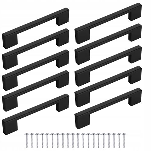 Meblando Möbelgriffe 10-teiliges Set, universal schrankgriffe - Breite 96mm und 128mm, Länge 137mm, griffe für küchenschränke, griffe möbel, hochwertige Küchentürgriffe, Schubladengriffe von meblando.pl