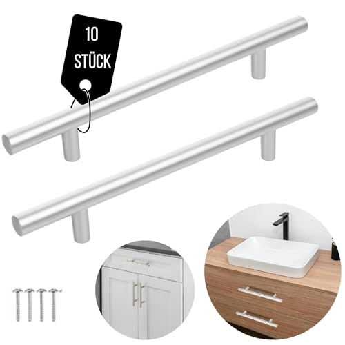 Meblando Möbelgriffe Set 10 stück, schrankgriffe- griffe für küchenschränke, 160 mm / 128 mm / 96 mm griffe möbel- türgriffe küche, universal schubladengriffe und küchengriffe Meblando Möbelgriffe Set 10 stück, schrankgriffe- griffe für küchenschränke, 160 mm / 128 mm / 96 mm griffe möbel- türgriffe küche, universal schubladengriffe und küchengriffe von meblando.pl