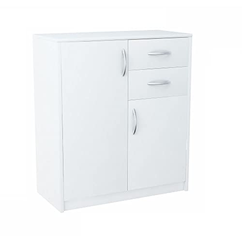 Meblando allzweckschrank 74 x 35 x 85 cm, kommode weiß, mehrzweckschrank- aktenschrank oder Flur möbel, kommode mit schubladen 74 cm breit, komodenschrank von meblando.pl