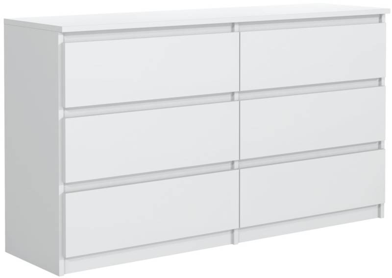 meble masztalerz Kommode Mit 6 Schubladen - 120 cm breit – modern, praktisch & geräumig von meble masztalerz