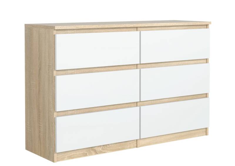 meble masztalerz Kommode Mit 6 Schubladen - 140 cm breit – modern, praktisch & geräumig von meble masztalerz
