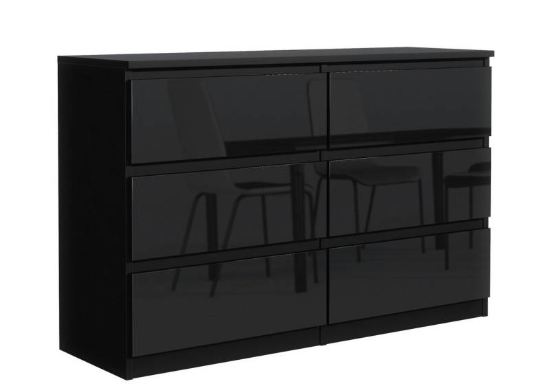 meble masztalerz Kommode Mit 6 Schubladen - 140 cm breit – modern, praktisch & geräumig von meble masztalerz