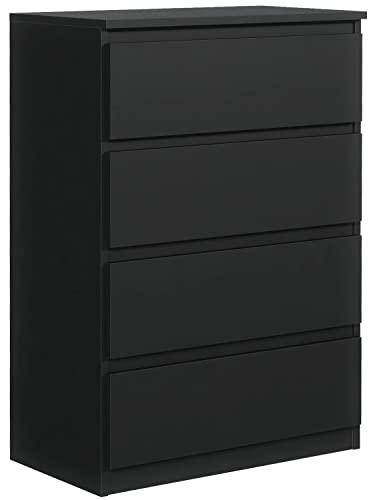 meble masztalerz Kommode Schwarz Matt mit 4 Schubladen - 70 x 102 x 39 cm - Sideboard Wohnzimmer, Schlafzimmer - Schubladenschrank - Komodenschrank meble masztalerz Kommode Schwarz Matt mit 4 Schubladen - 70 x 102 x 39 cm - Sideboard Wohnzimmer, Schlafzimmer - Schubladenschrank - Komodenschrank von meble masztalerz