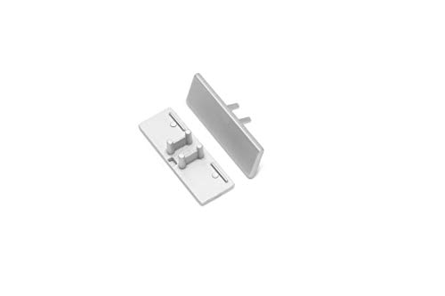 Endkappen für LED Profil Aluminium eloxiert Up/Down 2er Set von MEC Light