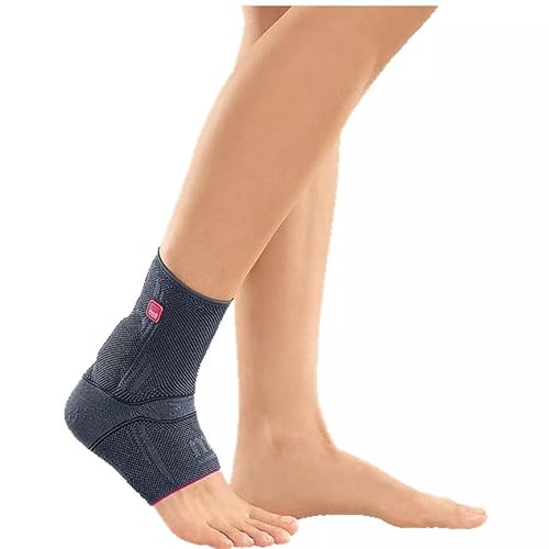 medi Achimed Achillessehnenbandage unisex | Silber | Größe III | Bandage zur Entlastung der Achillessehne | Beidseitig tragbar | Mit Komfortgestrick | Erweiterte Entlastungszone | Genaue Passform von medi