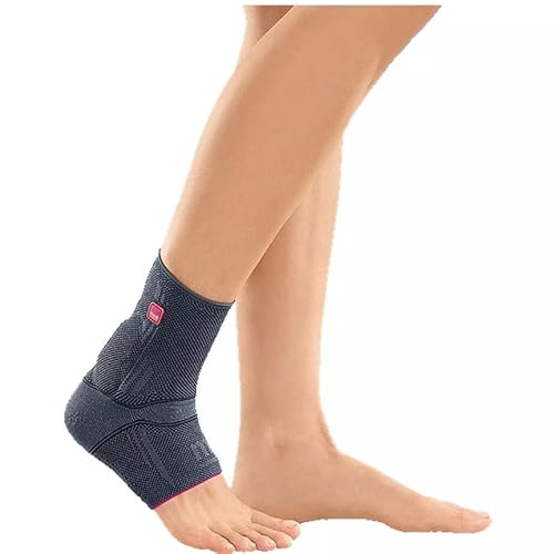medi Achimed Achillessehnenbandage unisex | Silber | Größe III | Bandage zur Entlastung der Achillessehne | Beidseitig tragbar | Mit Komfortgestrick | Erweiterte Entlastungszone | Genaue Passform von medi