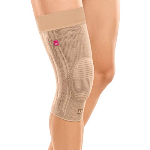 medi Genumedi - Kniebandage mit Haftband | sand | Größe III extraweit | Bandage zur Weichteilkompression| Beidseitig tragbar von medi