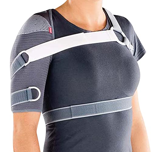 medi Omomed Schulterbandage zur Schulterunterstützung in Silber | Linke Seite | Größe 3 von medi