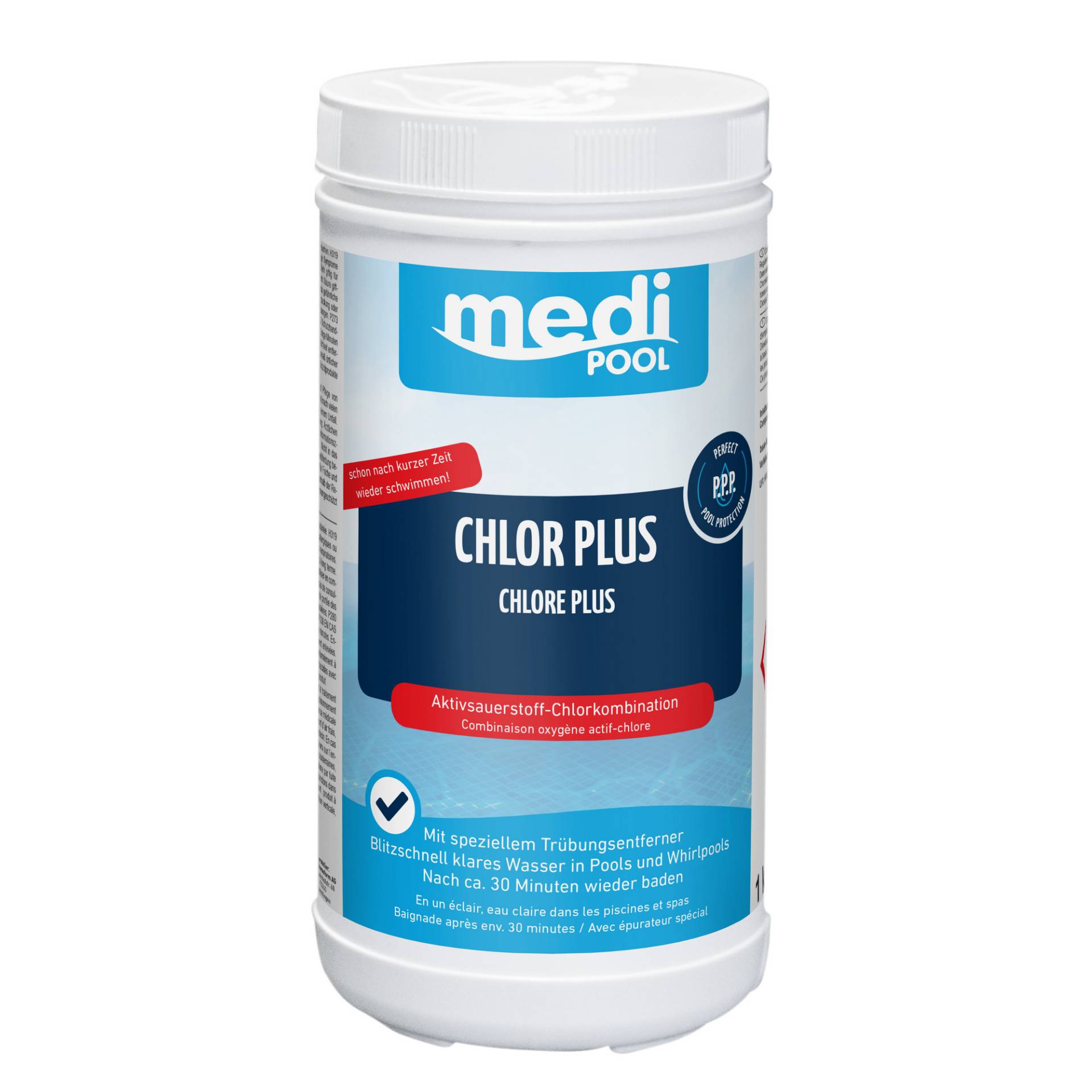 mediPOOL Chlor Plus 1 kg, mit speziellem Trübungsentferner mediPOOL Chlor Plus 1 kg, mit speziellem Trübungsentferner von mediPOOL